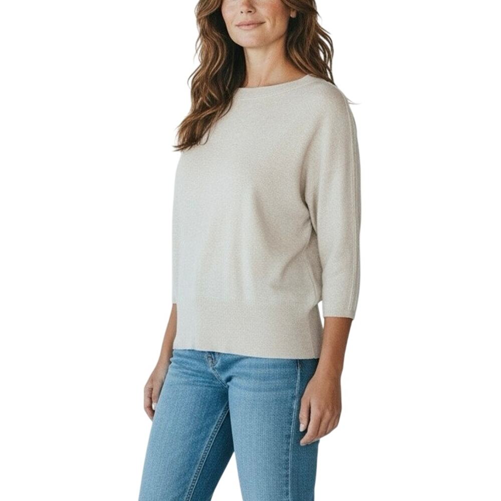 Talbots Pure Cashmere Ribbed Sweater Tee - PS